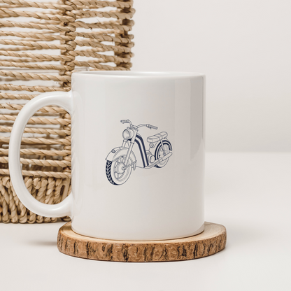Convertible en mug design scooter, esprit classique années 40.