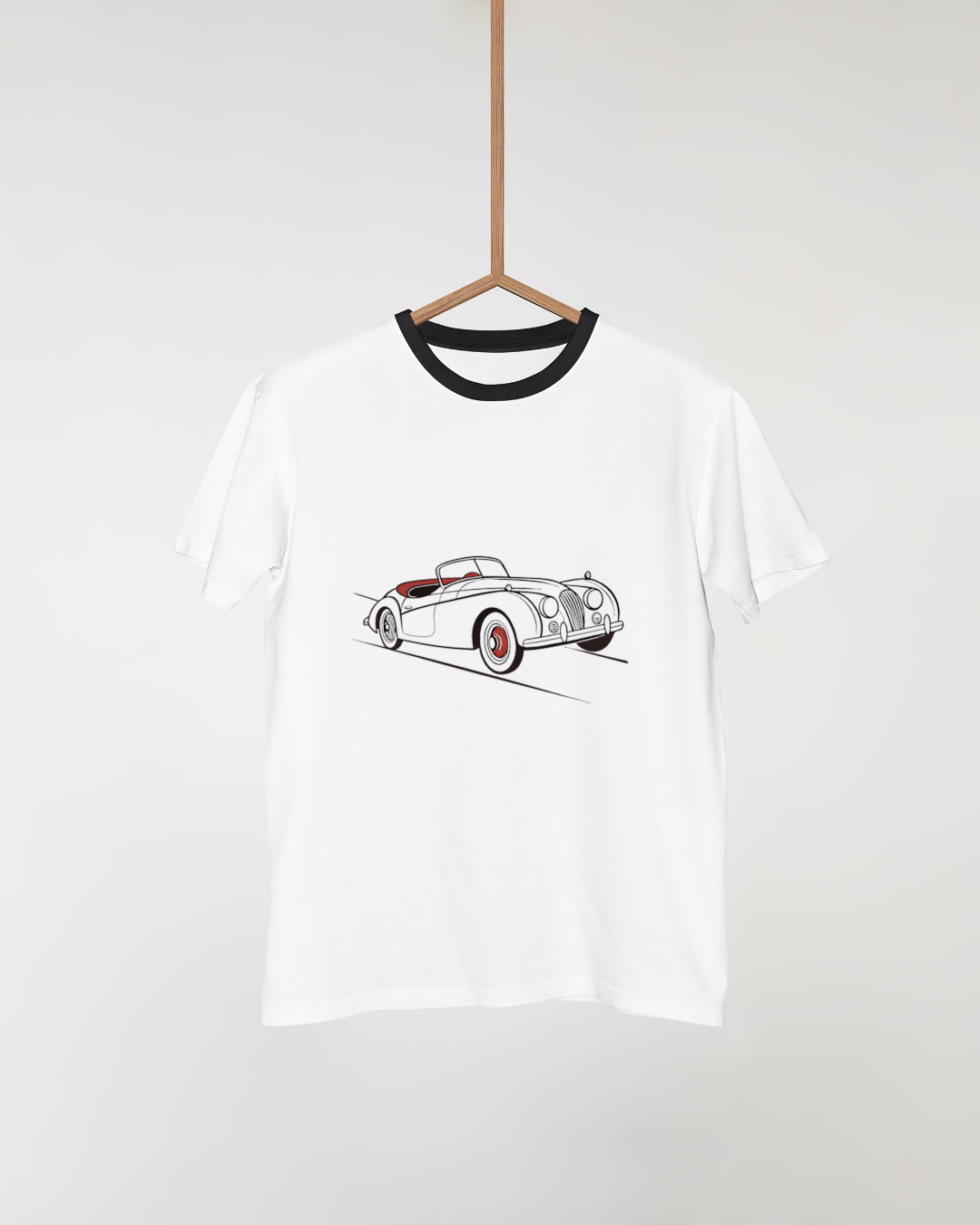 Jaguar XK120 Élégant | Style Vectoriel Rétro | Art Mural
