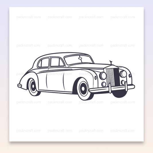 Voiture de luxe rétro pour projets créatifs élégants.