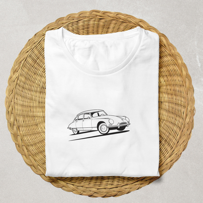 Citroën DS en mouvement | Style Vintage | Illustration Automobile