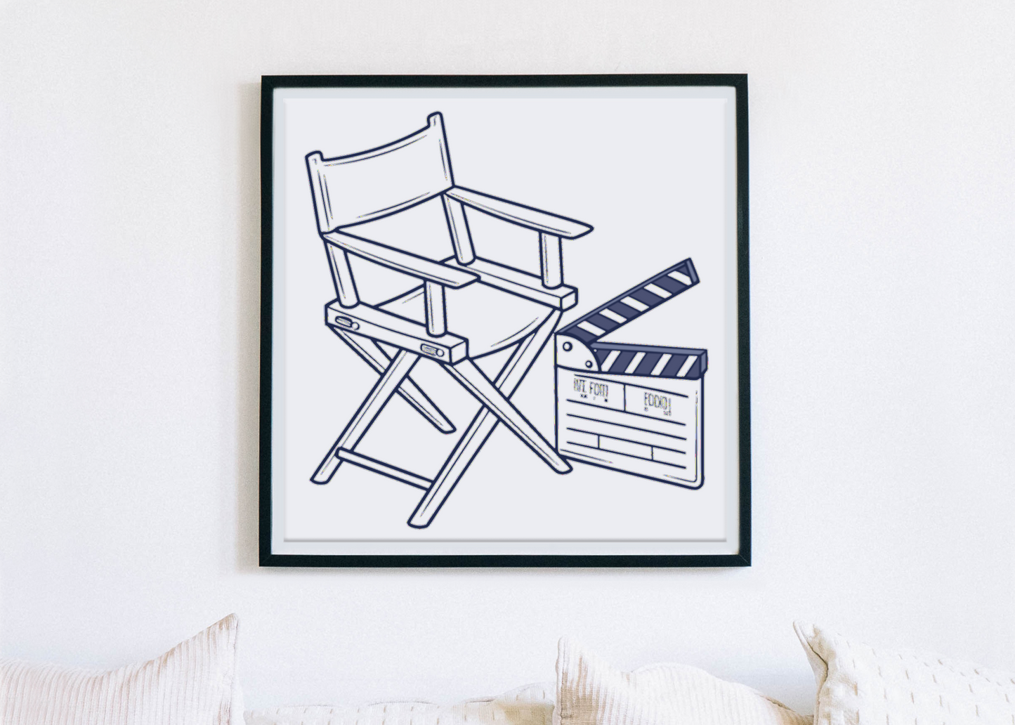 Chaise de Réalisateur Aimante | SVG Retro | Thème Cinéma