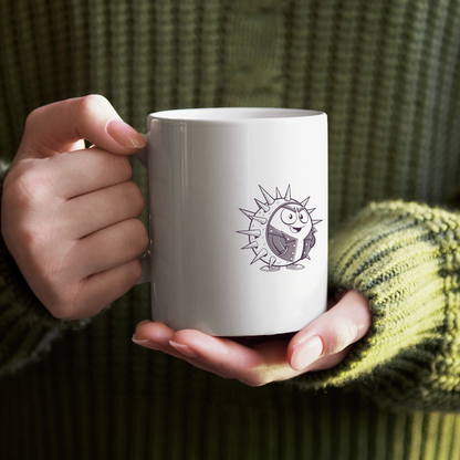 Mug avec hérisson punk motif audacieux style rebelle vibrant et dynamique