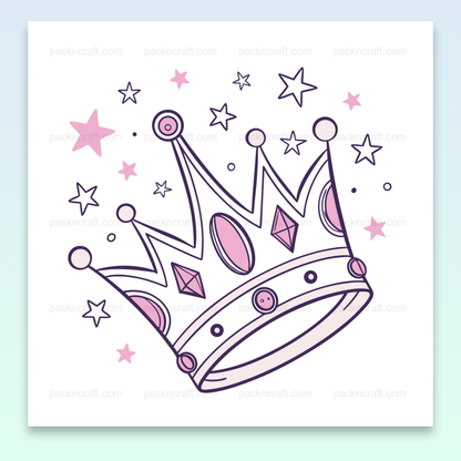 Illustration kawaii de couronne pour tous projets créatifs.