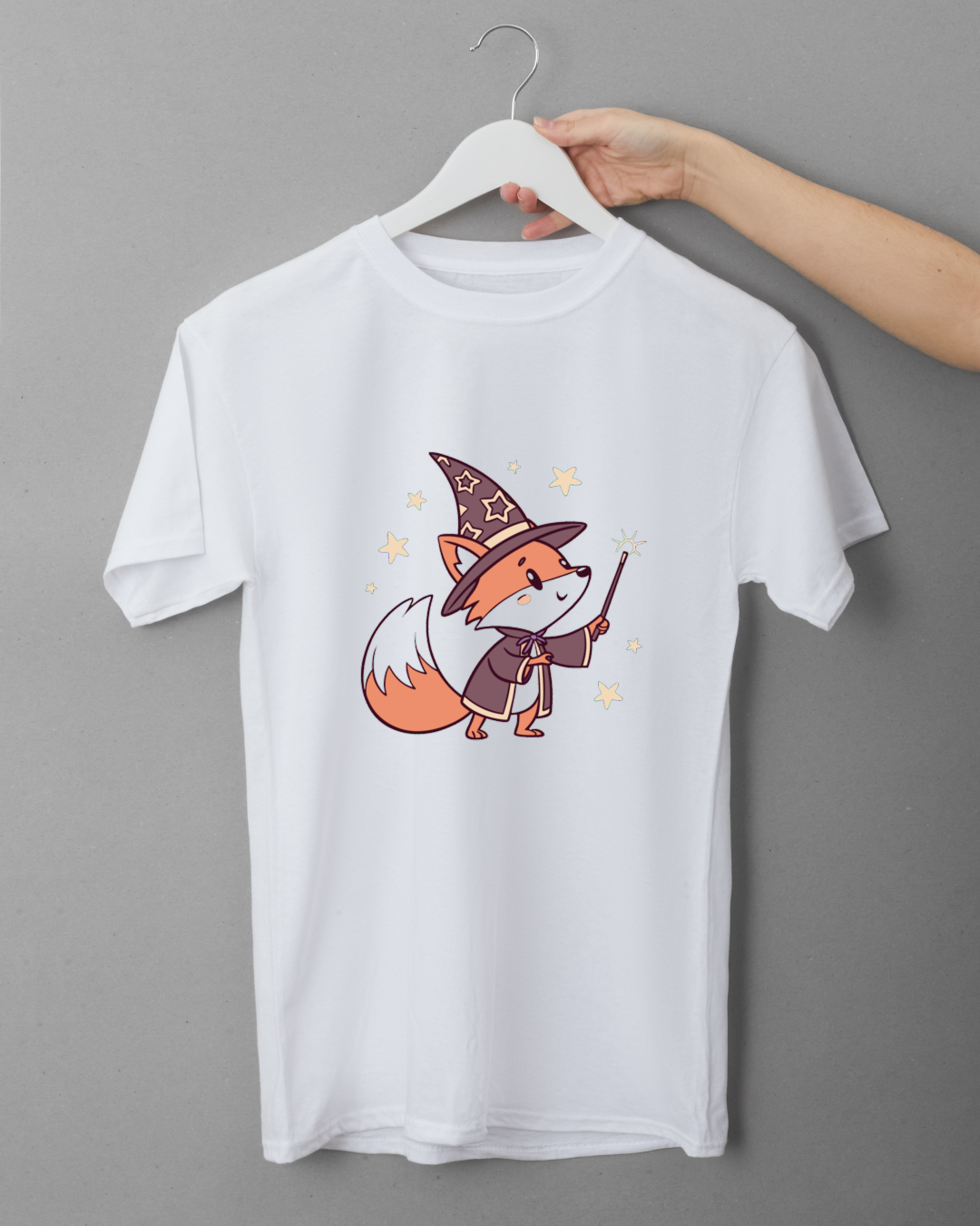T-shirt avec un renard magique au design enchanteur et style graphique unique