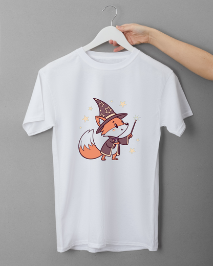 T-shirt avec un renard magique au design enchanteur et style graphique unique