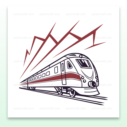 Illustration vectorielle de train express dynamique pour projets créatifs et éducatifs