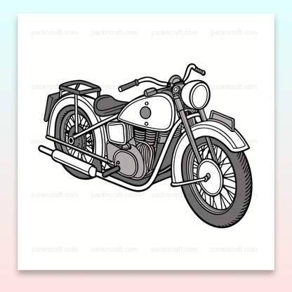 Illustration vectorielle du Dnepr K750 années 1950 pour décoration