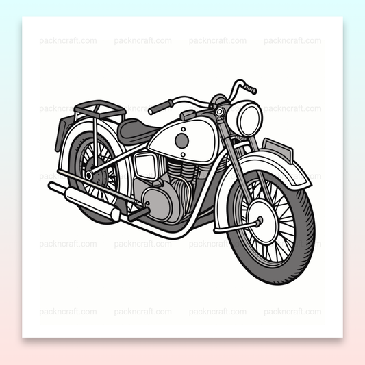 Illustration vectorielle du Dnepr K750 années 1950 pour décoration