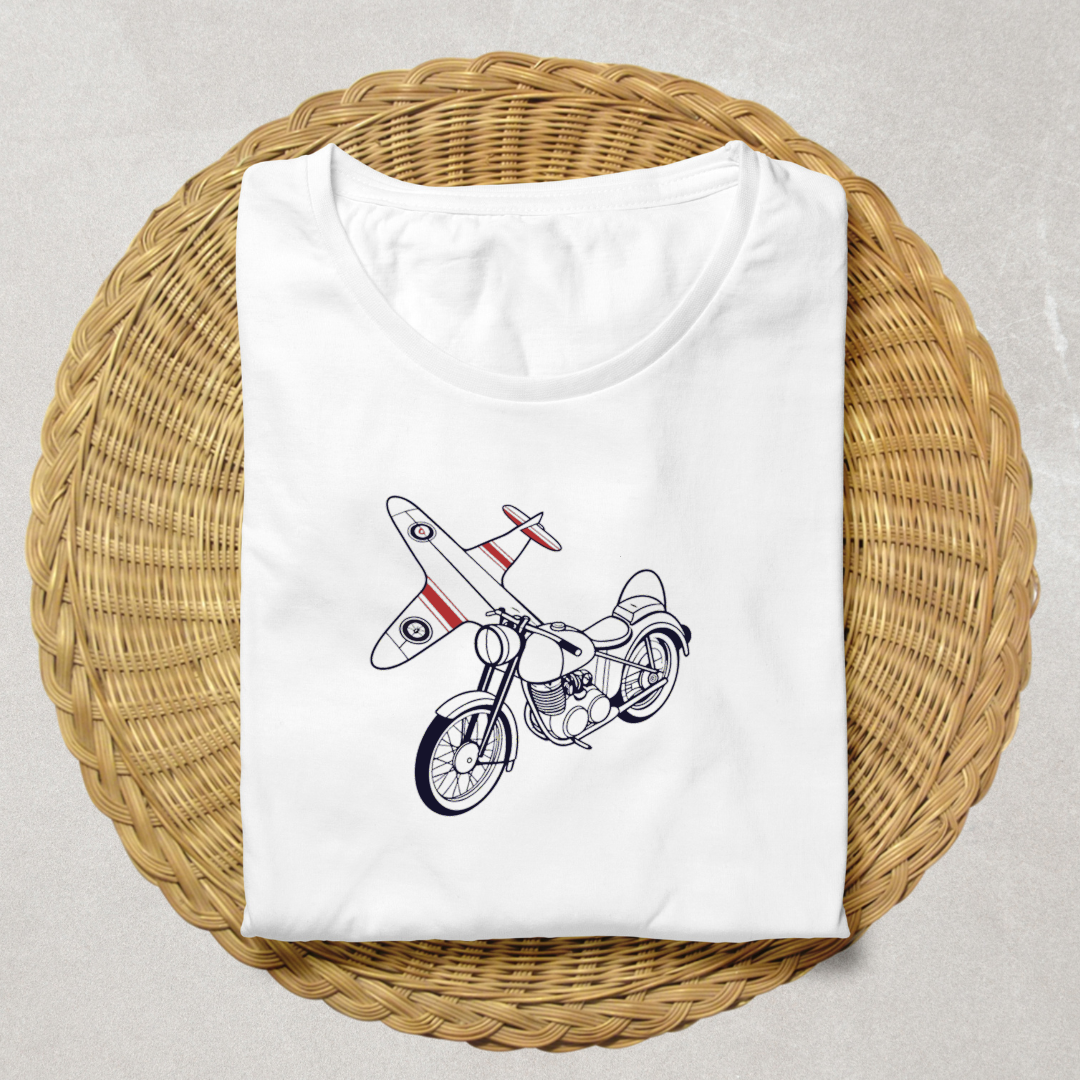T-shirt personnalisé avec design Douglas Dragonfly 1955.