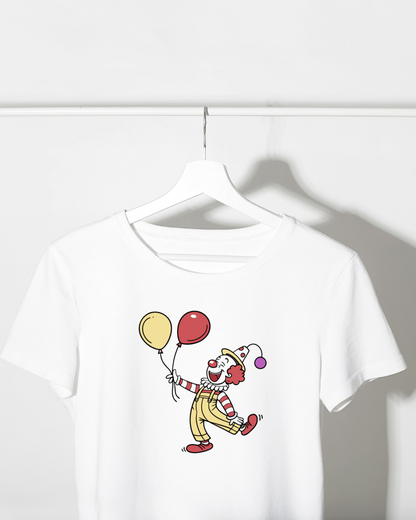 Clown jongleur joyeux | Style rétro SVG | Thème d'anniversaire
