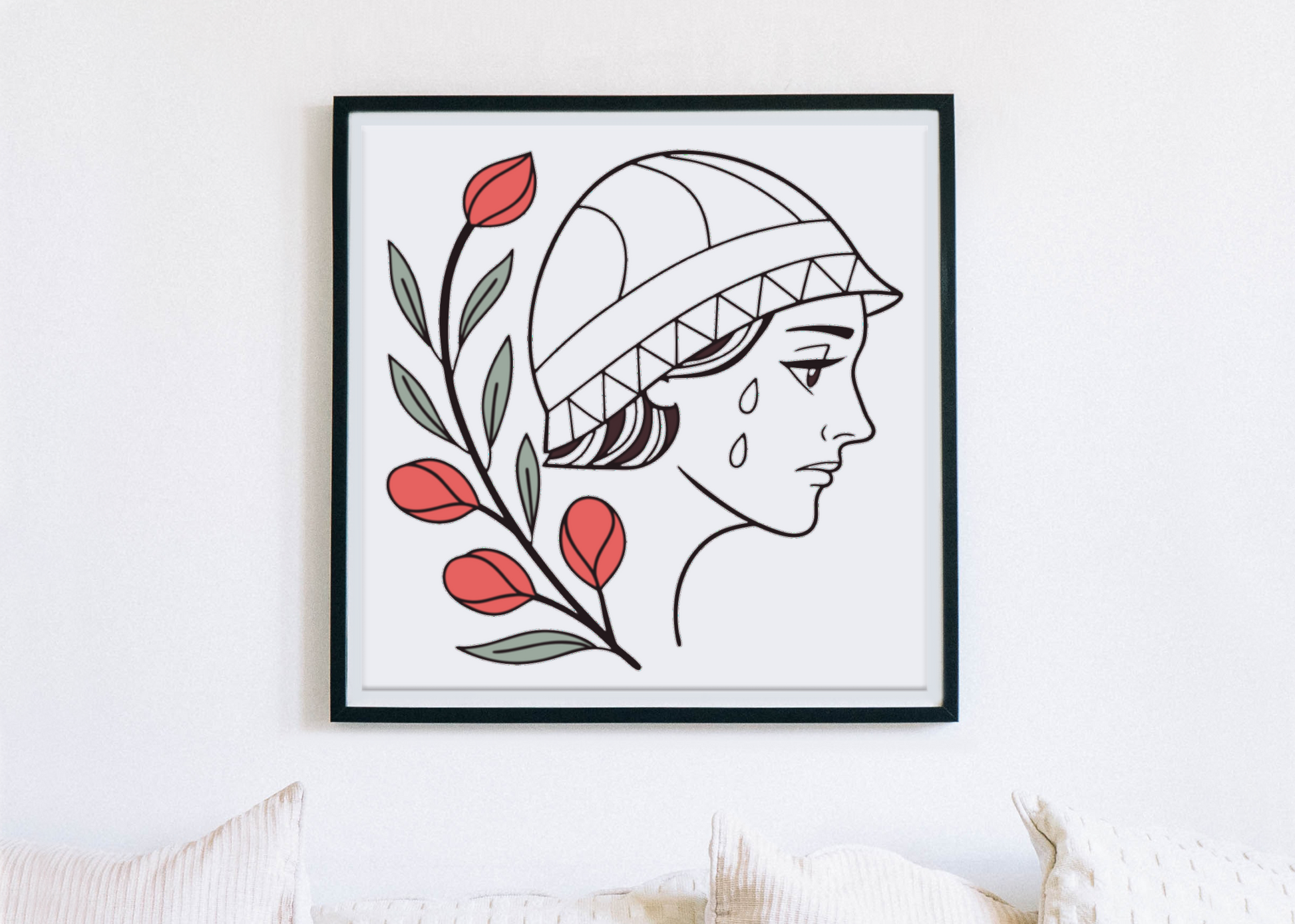 Cadre mural avec design artistique émouvant et inspirant style moderne