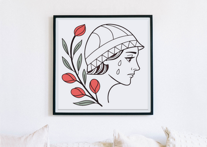 Cadre mural avec design artistique émouvant et inspirant style moderne