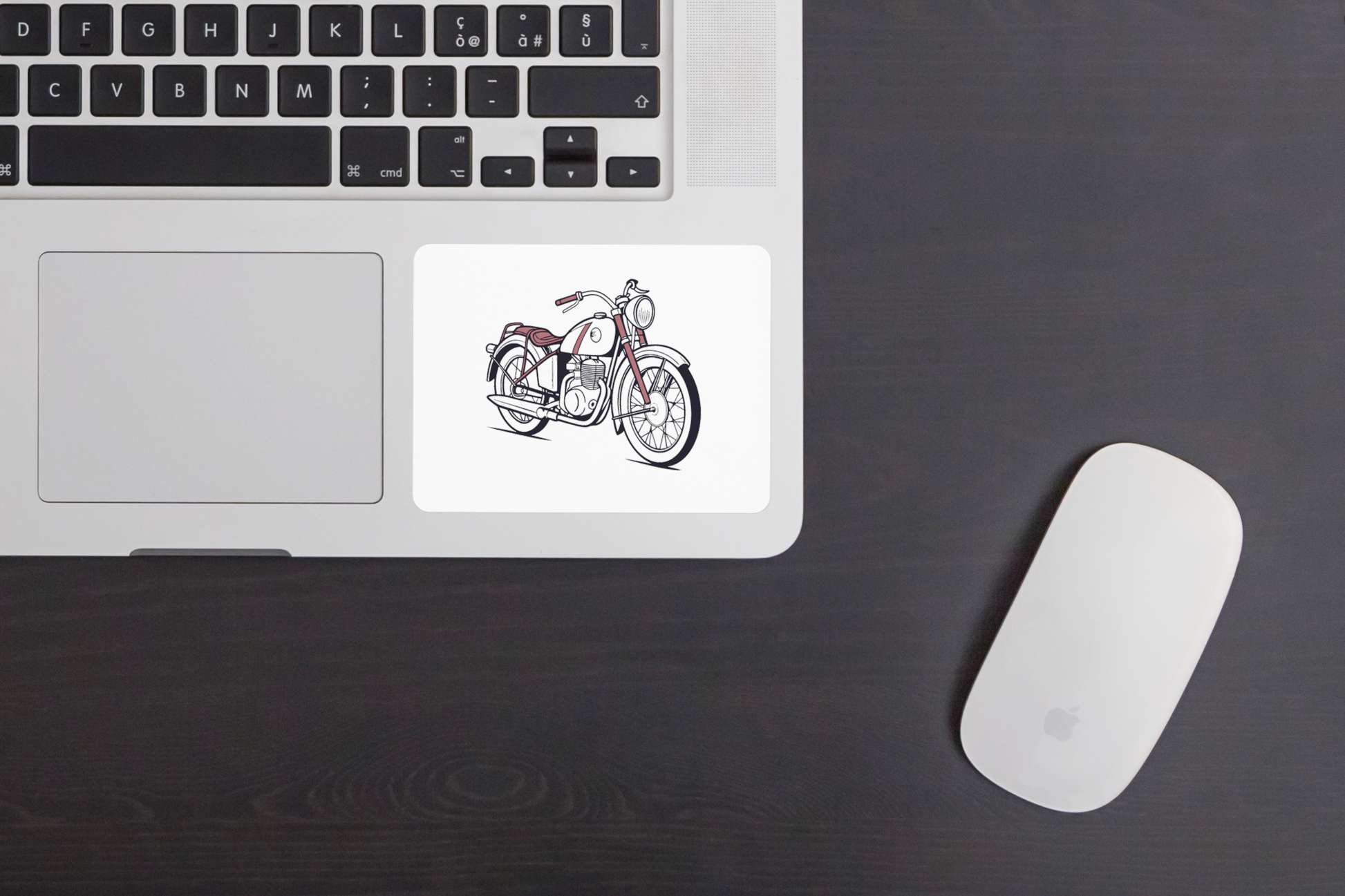 Sticker élégant de la moto Gilera Saturno pour projet DIY.
