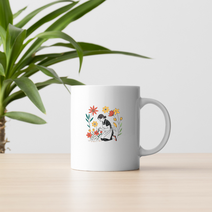 Fleuriste Soigneuse | Esquisse Vintage SVG | Jardin Bucolique