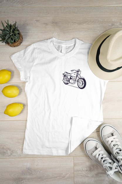 Design Suzuki GT750 1971 sur t-shirt, parfait pour amateurs de deux-roues