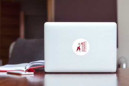 Bibliothécaire en Action | Style Vintage Rouge | Organisation Zen