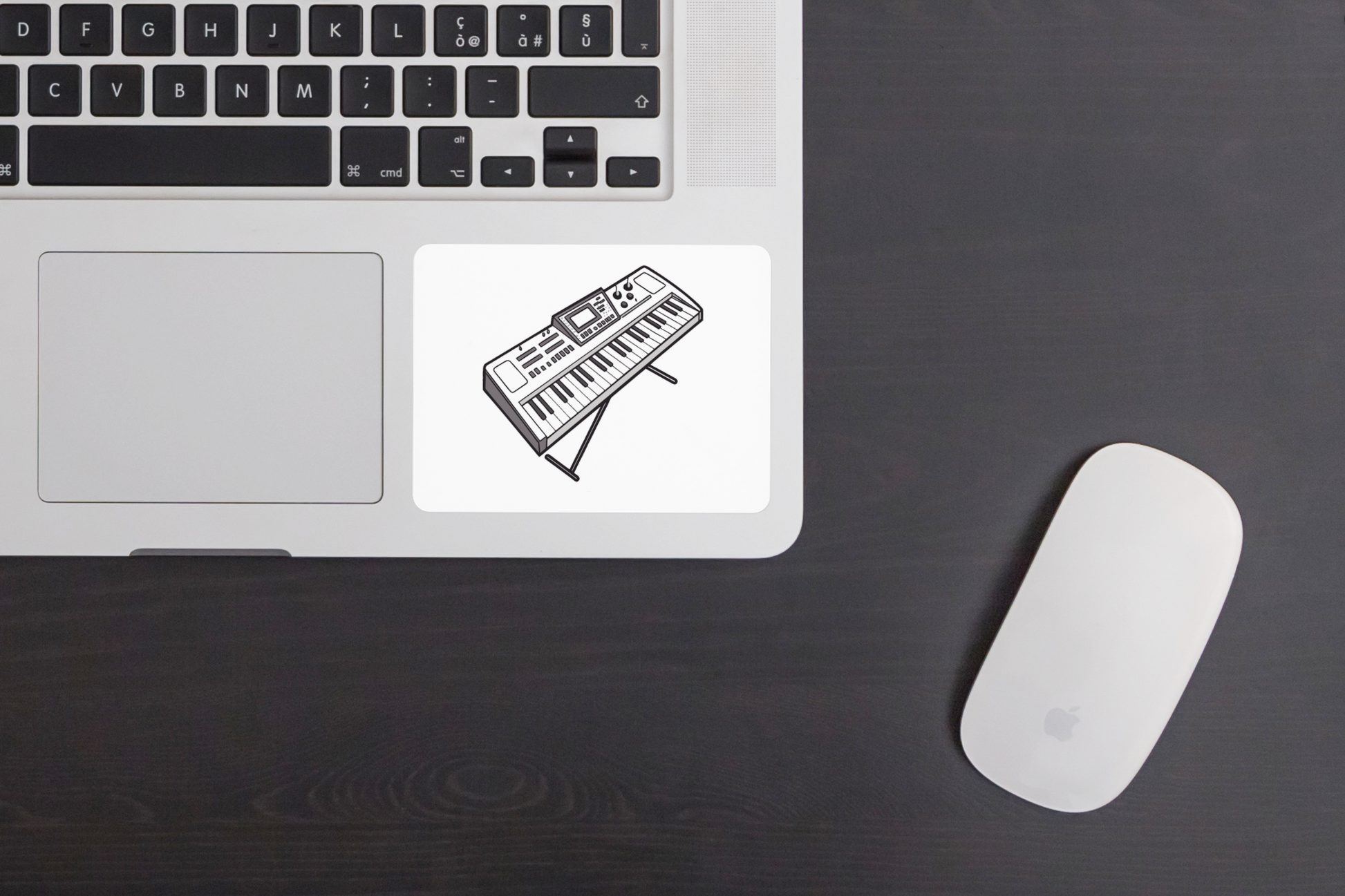 Sticker avec synthétiseur minimaliste, parfait pour les amateurs de musique digitale