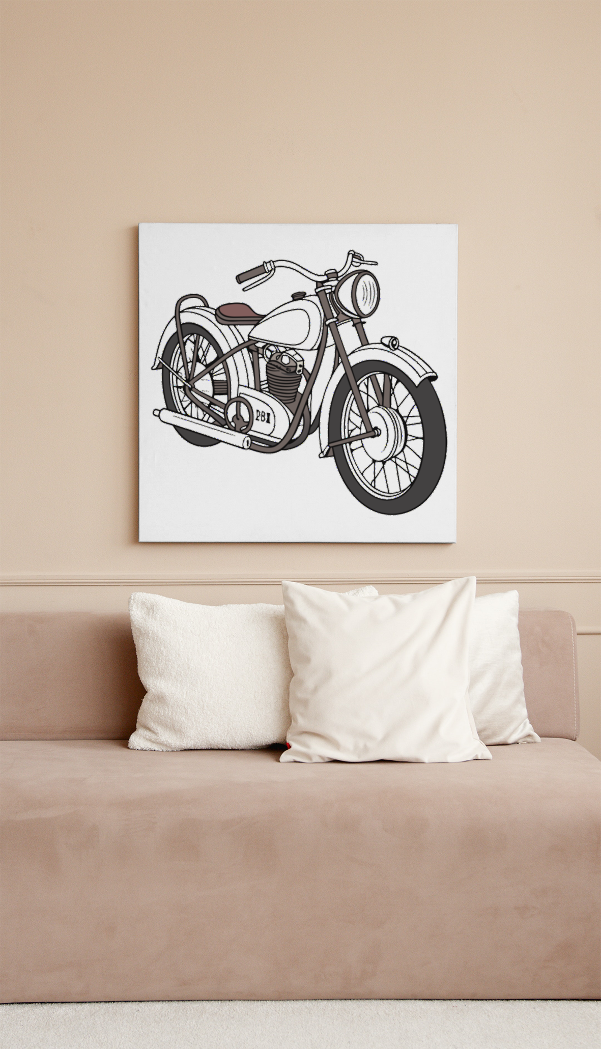 Jawa 250 1930s - Vintage SVG Digital Art