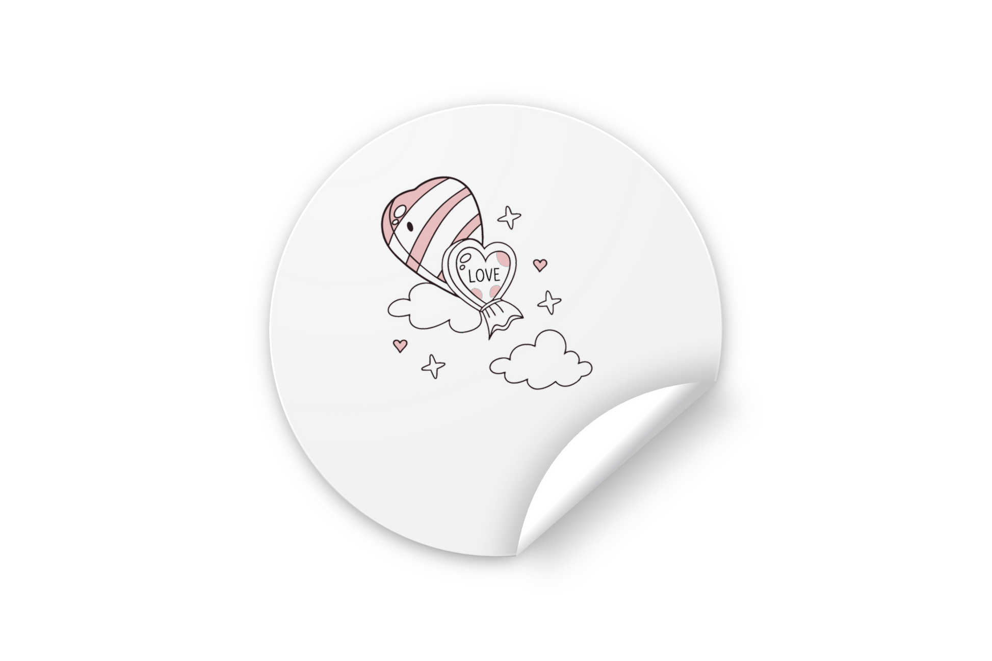 Sticker amusant de bonbon cœur pour personnalisation
