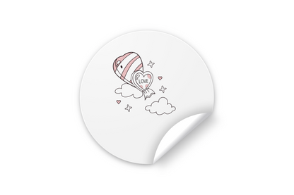 Sticker amusant de bonbon cœur pour personnalisation