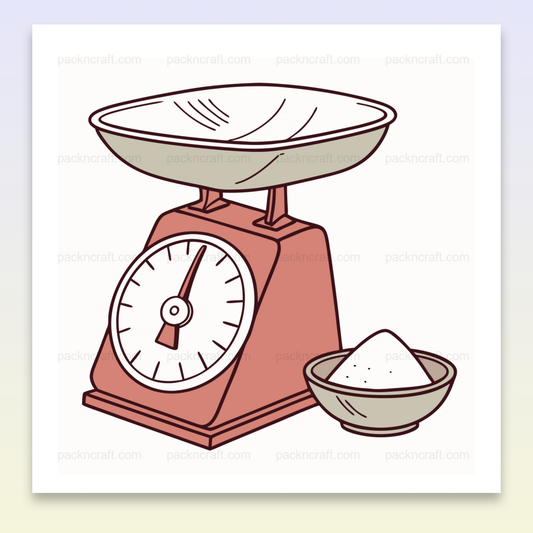 Illustration de balance vintage en style minimaliste pour décoration et DIY