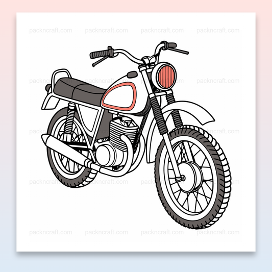 Illustration vectorielle de la moto Ossa 250 Pioneer 1970s en vue générale