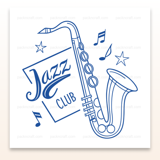 Illustration vintage de saxophone pour club de jazz, parfaite pour décoration