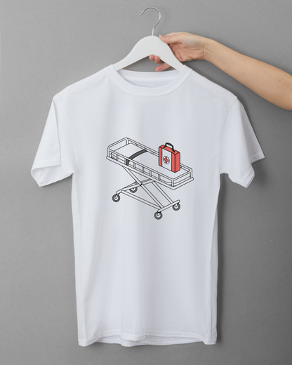 Chariot Médical Secours | Style Vectoriel Moderne | Thème Hôpital