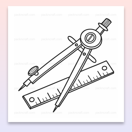 Compas de précision minimaliste pour dessins techniques et éducatifs
