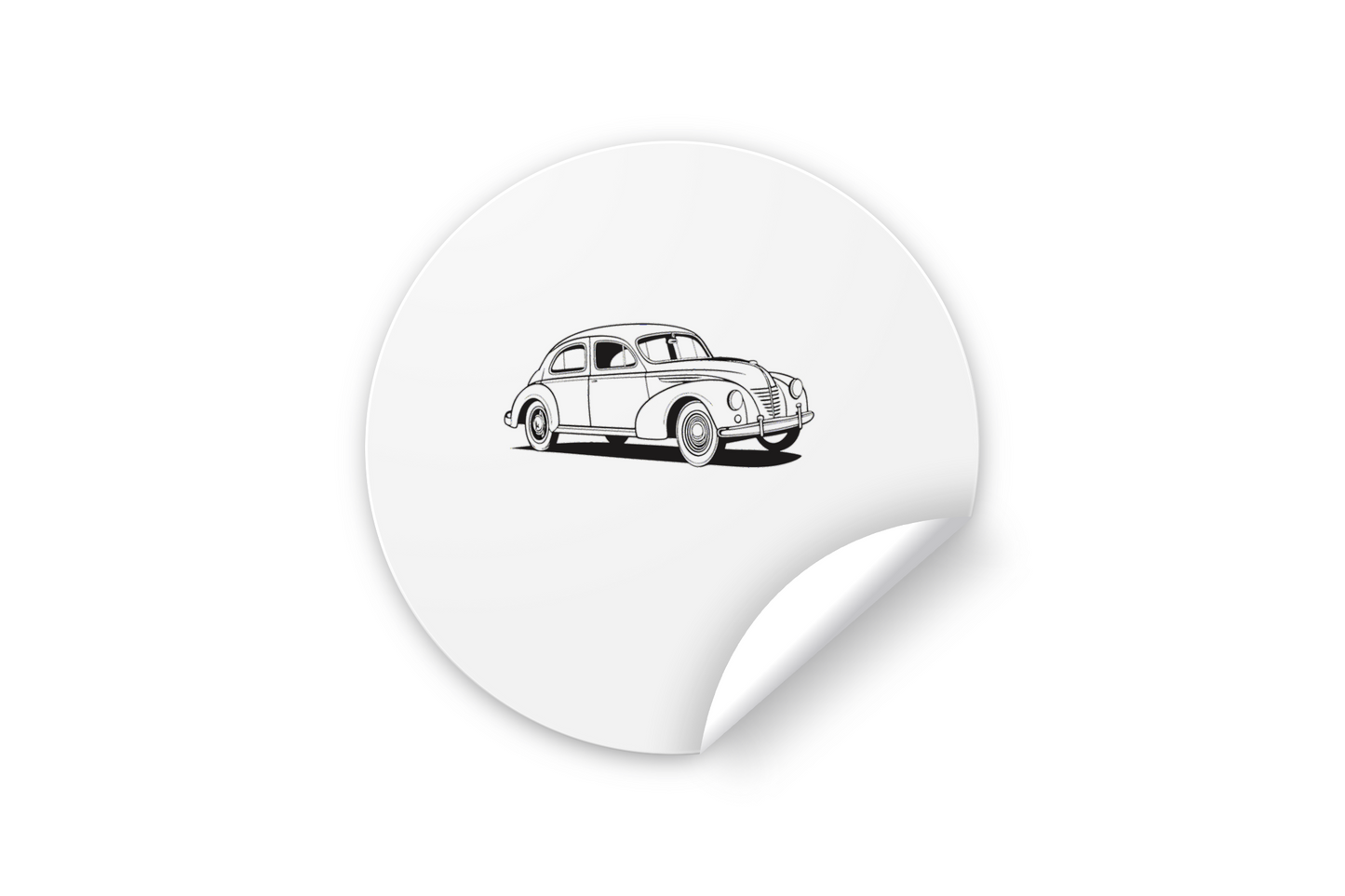 Sticker de voiture ancienne, parfait pour personnaliser vos objets