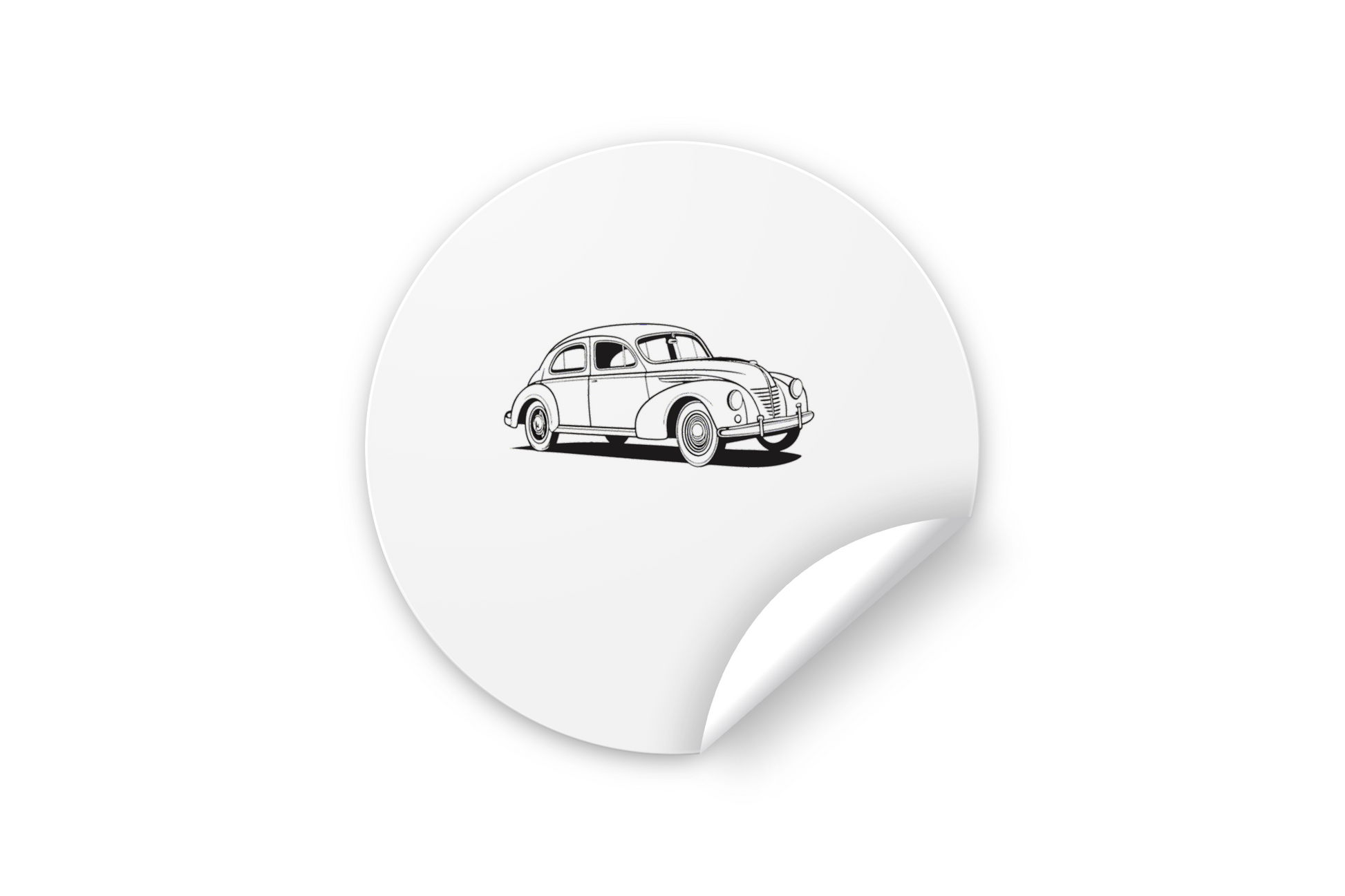 Sticker de voiture ancienne, parfait pour personnaliser vos objets