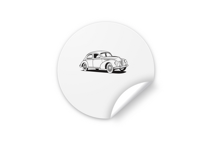 Sticker de voiture ancienne, parfait pour personnaliser vos objets