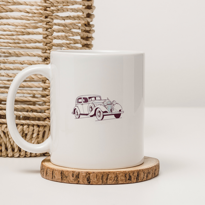Art numérique de voiture Packard Eight 1930 sur mug rétro