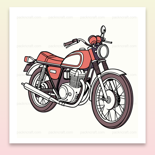Illustration de la Honda CB750 1969 vintage pour les projets DIY