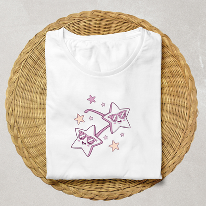 T-shirt étoile kawaii, look ludique et original