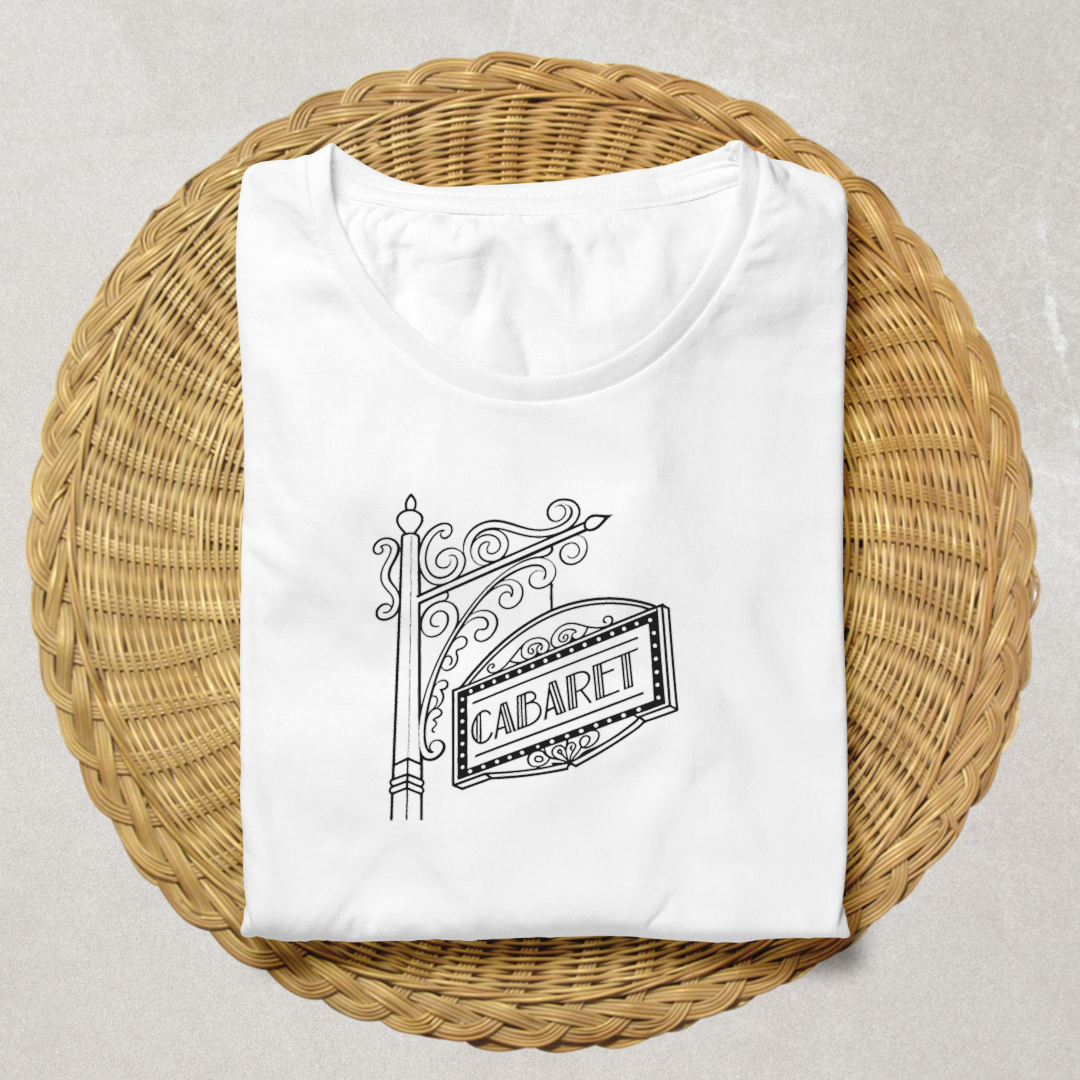 Design vintage imprimé sur t-shirt, idéal pour les amateurs de style rétro.