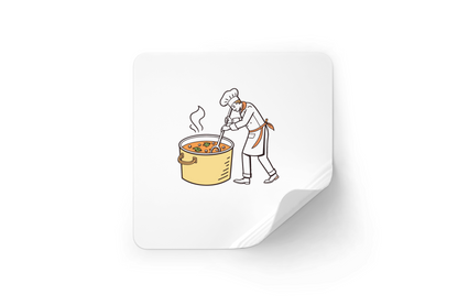 Chef Cuisine Soupe | Style Moderne | Thème Culinaire