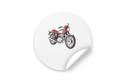 Sticker rétro avec illustration de la Honda CB750 1969