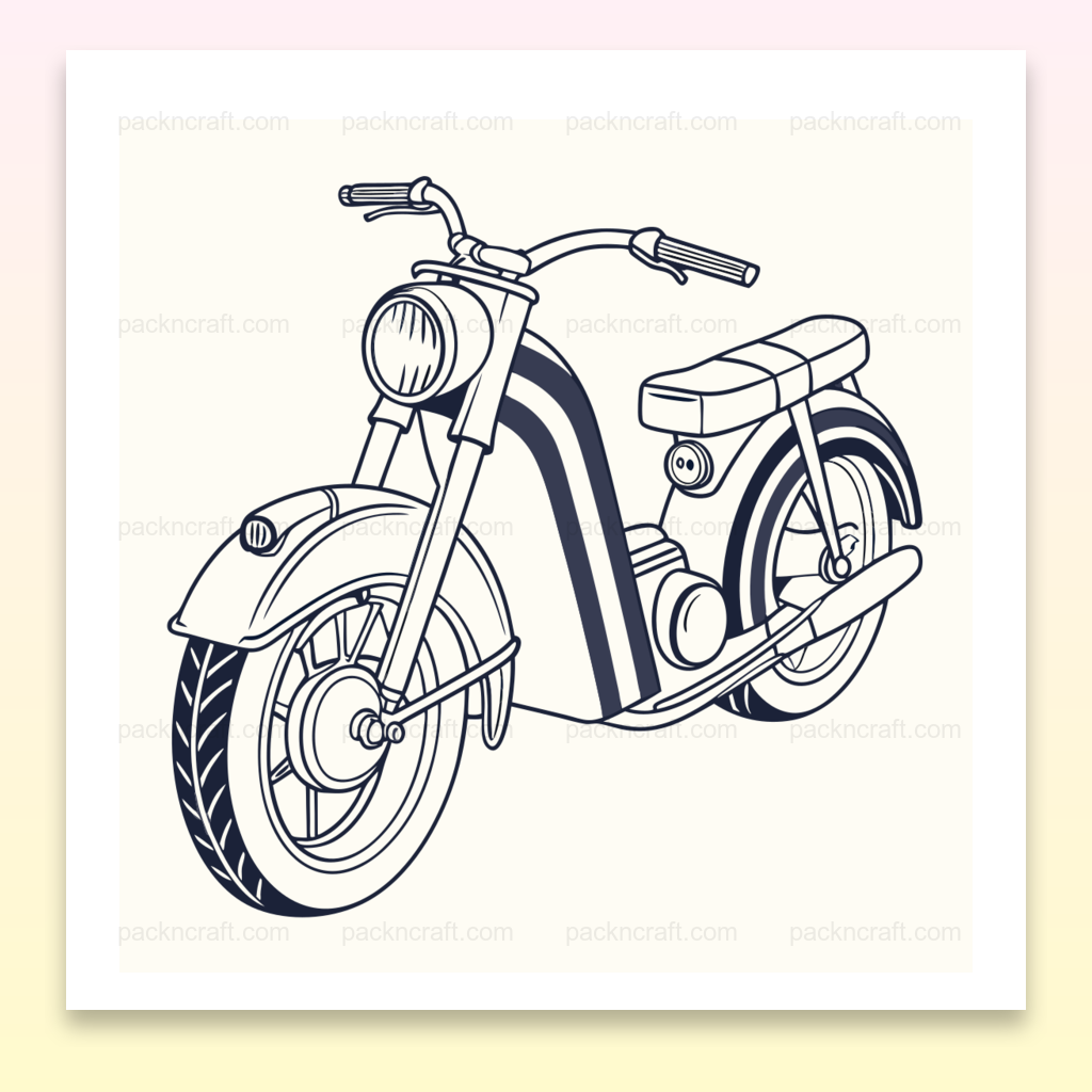 Design vecteur Cushman Scooter années 40, idéal pour déco vintage.