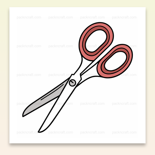 Illustration de ciseaux élégants en SVG pour projets créatifs et scolaires.