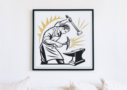 Forgeron en action | Style rétro | Ambiance atelier