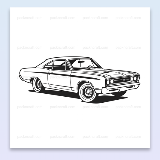 Illustration vectorielle de voiture vintage pour projets créatifs.