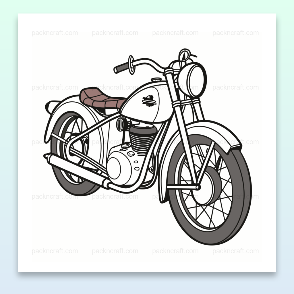 Illustration BSA Bantam 1948 pour créations digitales