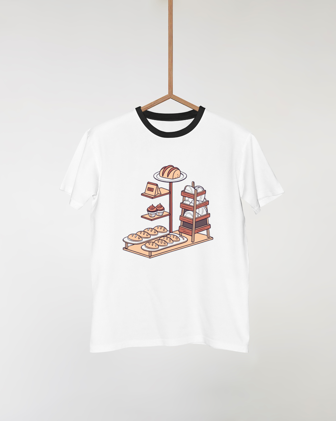 Illustration d'une boulangerie avec pains et pâtisseries, Étalage de boulangerie vintage en SVG pour multiple usages, Motif de boulangerie rétro sur t-shirt, idéal pour DIY, Sticker vintage de boulangerie, parfait pour papeterie, Cadre avec design boulangerie, adapté aux projets éducatifs