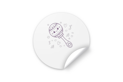 Design maracas kawaii pour stickers, une touche mignonne pour vos projets.