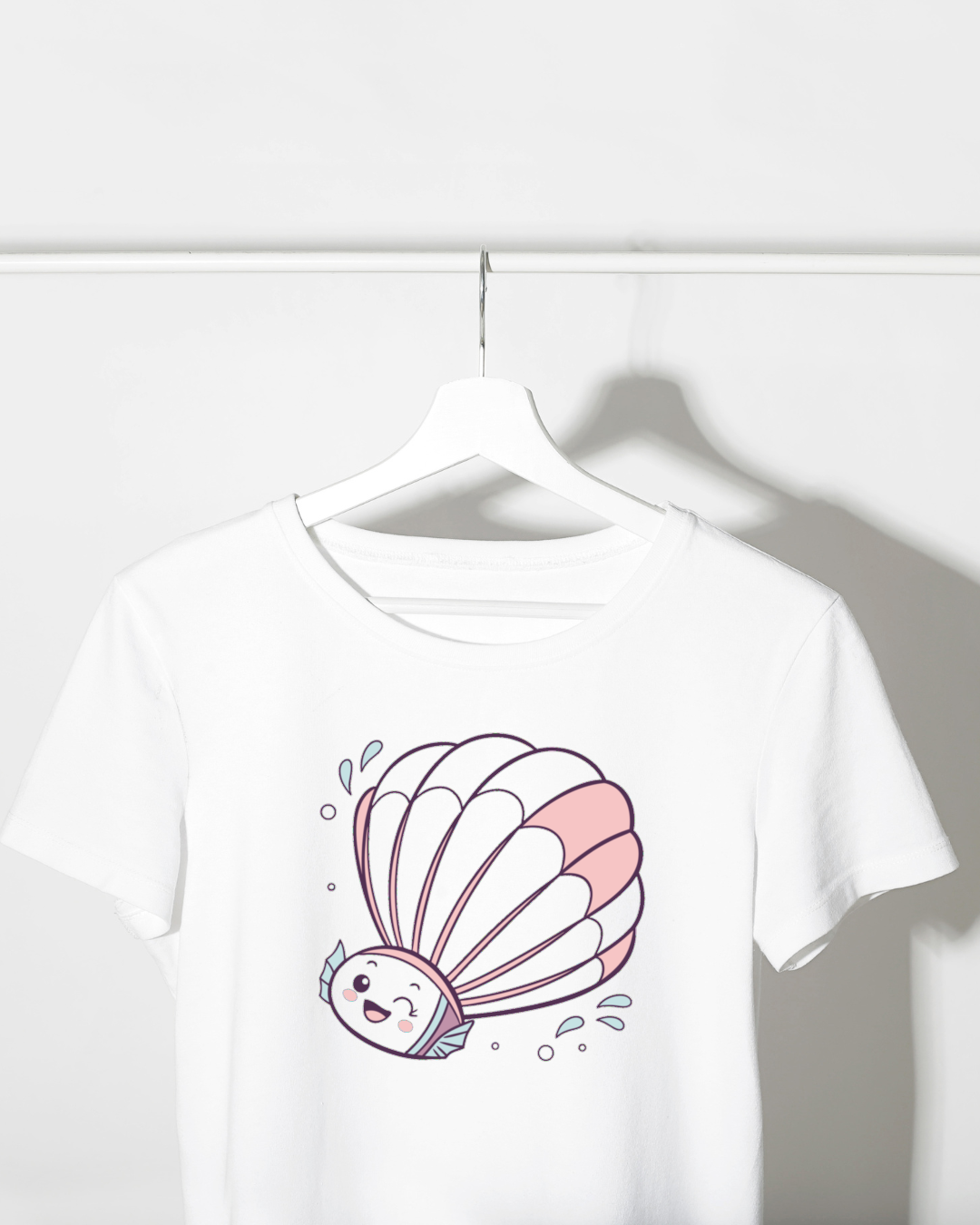T-shirt fun avec volant pastel au design aérien et créatif pour les passionnés de sport