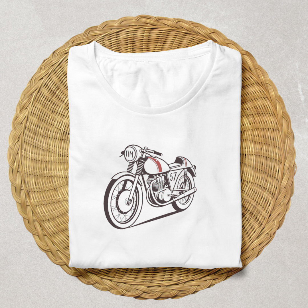 T-shirt déco moto vintage Gilera 500GP pour collectionneurs