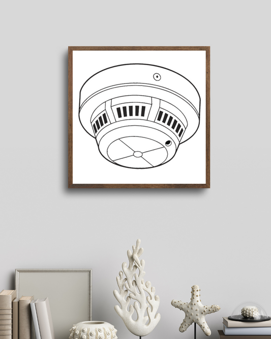 Cadre moderne avec design numérique vigilant pour la sécurité à la maison