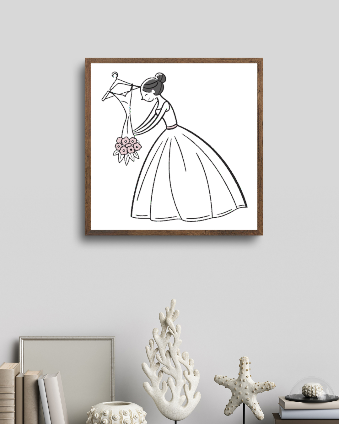 Cadre élégant pour décoration de mariage