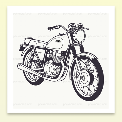 Illustration rétro Honda CB450 1965 pour projets DIY et déco vintage.